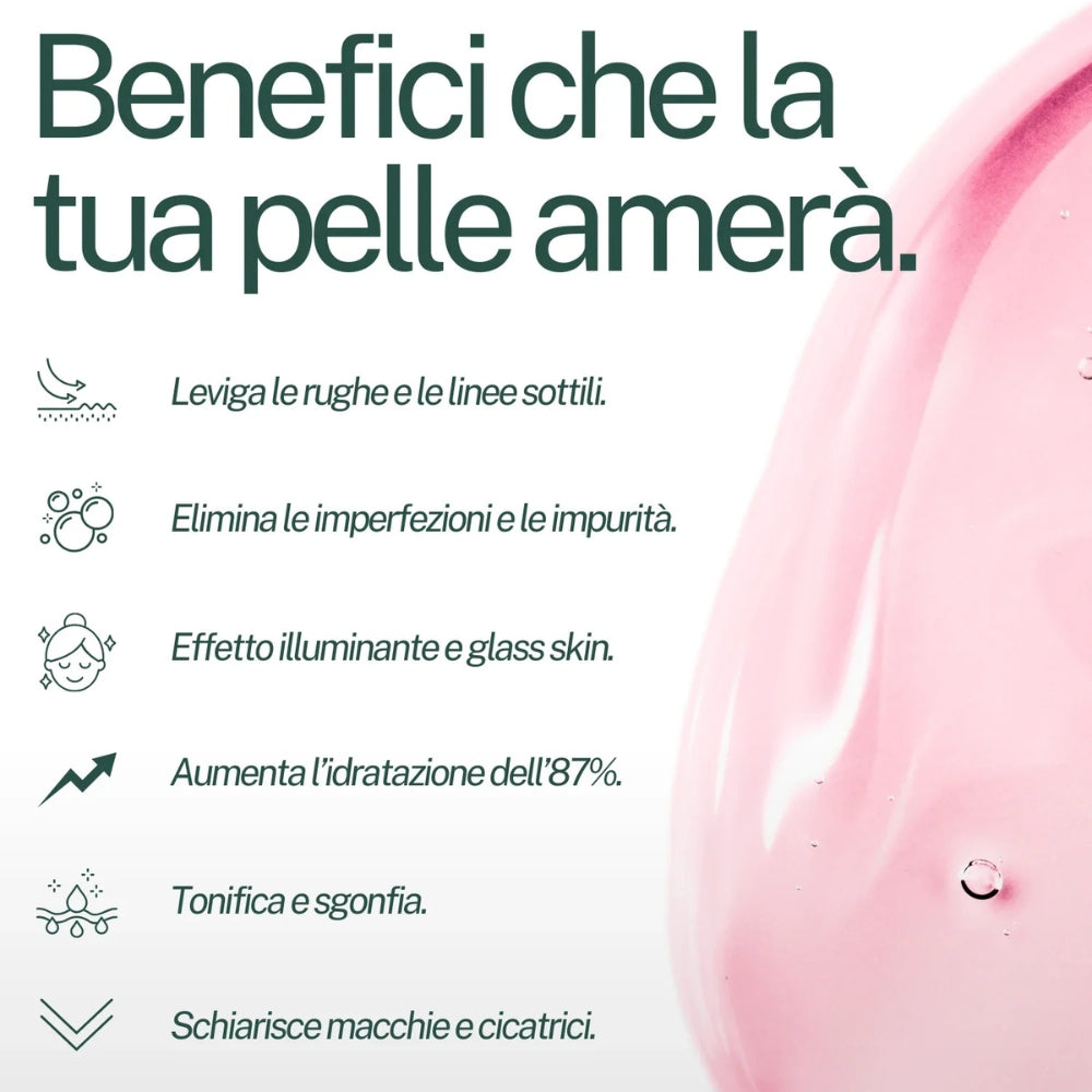 Maschera al Bio-Collagene con Acido Ialuronico