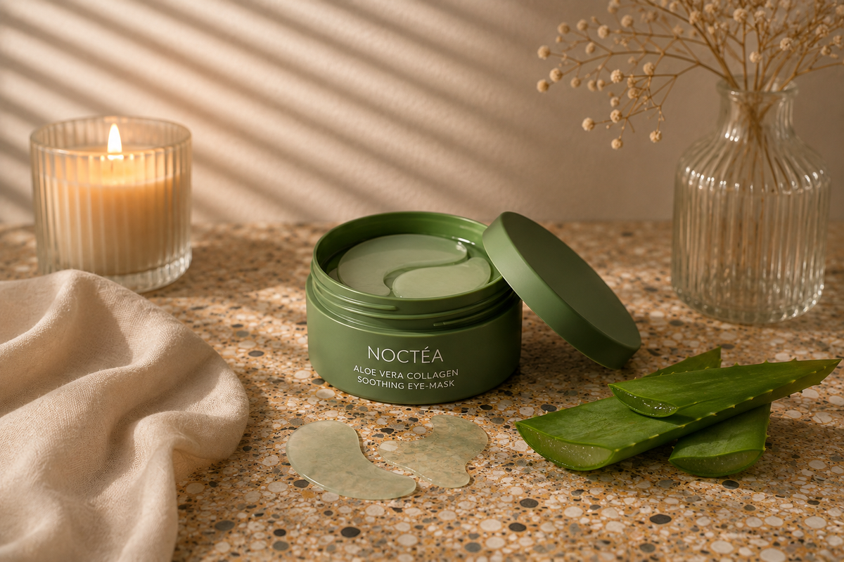Patch per gli occhi all'aloe vera e collagene